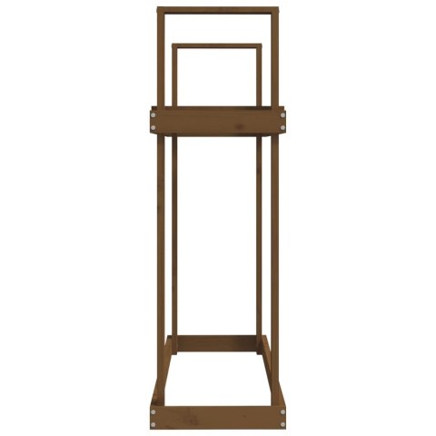 Stojak na drewno, miodowy brąz, 110x35x108,5 cm, drewno sosnowe Lumarko!