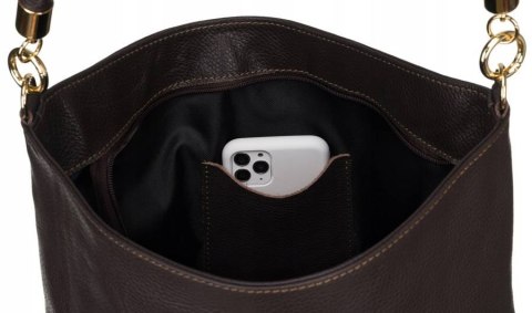 Shopperka w typie worka ze skóry naturalnej — Peterson Lumarko!