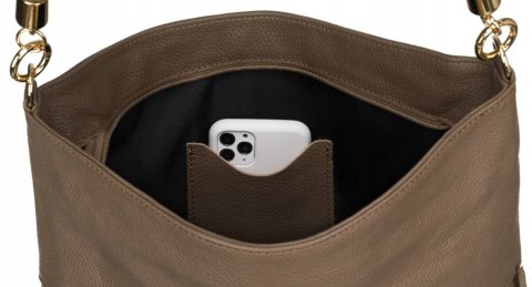 Shopperka w typie worka ze skóry naturalnej Lumarko!