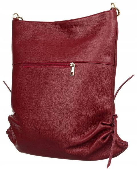 Shopperka w typie worka ze skóry naturalnej Lumarko!