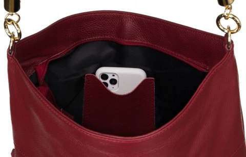 Shopperka w typie worka ze skóry naturalnej Lumarko!