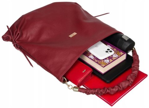 Shopperka w typie worka ze skóry naturalnej Lumarko!