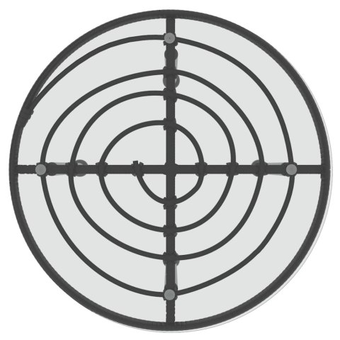 Stół jadalniany, czarny, Ø50 cm, szkło hartowane i stal Lumarko!