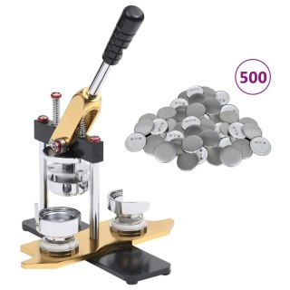 Maszynka do przypinek i 500 szt. przypinek, 58 mm, obrotowa Lumarko!