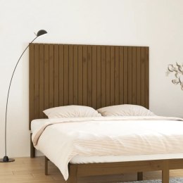 Wezgłowie łóżka, miodowy brąz, 166x3x110 cm, drewno sosnowe Lumarko!