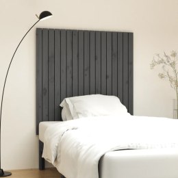 Wezgłowie łóżka, szare, 108x3x110 cm, lite drewno sosnowe Lumarko!