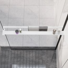 Półka ścienna do prysznica typu walk-in, biała, 90cm, aluminium Lumarko!