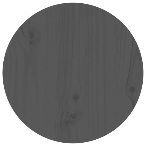 Stolik kawowy, szary, Ø 40x60 cm, lite drewno sosnowe Lumarko!