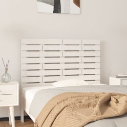 Wezgłowie łóżka, białe, 106x3x63 cm, lite drewno sosnowe Lumarko!