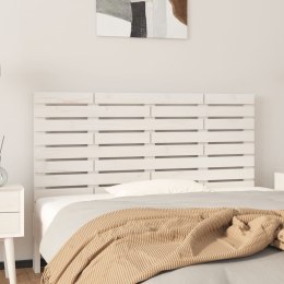 Wezgłowie łóżka, białe, 126x3x63 cm, lite drewno sosnowe Lumarko!