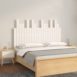 Wezgłowie łóżka, białe, 127,5x3x80 cm, lite drewno sosnowe Lumarko!
