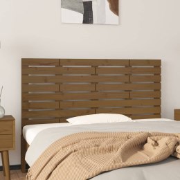 Wezgłowie łóżka, miodowy brąz, 146x3x63 cm, lite drewno sosnowe Lumarko!