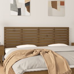 Wezgłowie łóżka, miodowy brąz, 166x3x63 cm, lite drewno sosnowe Lumarko!