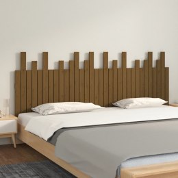 Wezgłowie łóżka, miodowy brąz, 204x3x80 cm, lite drewno sosnowe Lumarko!