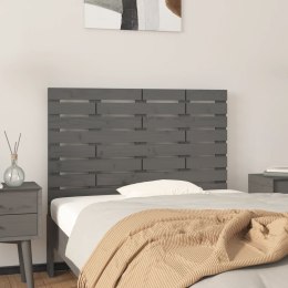 Wezgłowie łóżka, szare, 106x3x63 cm, lite drewno sosnowe Lumarko!