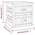 Szafki nocne, 2 szt., 34x34x34 cm, drewno orzechowe Lumarko!