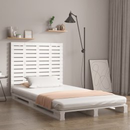 Wezgłowie łóżka, białe, 106x3x91,5 cm, lite drewno sosnowe Lumarko!