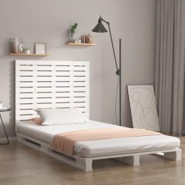 Wezgłowie łóżka, białe, 126x3x91,5 cm, lite drewno sosnowe Lumarko!