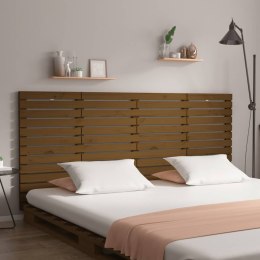 Wezgłowie łóżka, miodowy brąz, 156x3x91,5 cm, drewno sosnowe Lumarko!