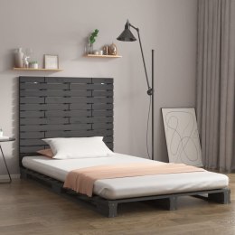 Wezgłowie łóżka, szare, 106x3x91,5 cm, lite drewno sosnowe Lumarko!