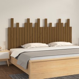 Wezgłowie łóżka, miodowy brąz, 166x3x80 cm, lite drewno sosnowe Lumarko!