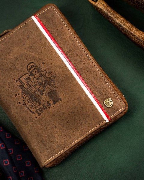 Pojemny, skórzany portfel męski z systemem RFID — Peterson Lumarko!