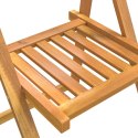 Składane krzesła ogrodowe, 4 szt., lite drewno akacjowe Lumarko!