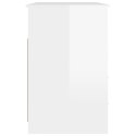 Biurko z szufladami, białe z połyskiem, 102x50x76 cm Lumarko!