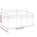 Ławka Batavia z poduszką, 150 cm, lite drewno tekowe Lumarko!