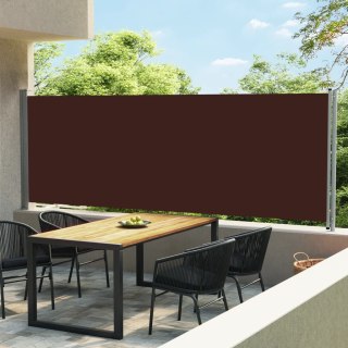 Wysuwana markiza boczna na taras, 600 x 160 cm, brązowa Lumarko!