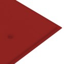 Ławka Batavia z czerwony poduszką, 150 cm, lite drewno tekowe Lumarko!