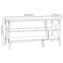 Szafka pod TV, czarna, 100x40x50 cm, materiał drewnopochodny Lumarko!