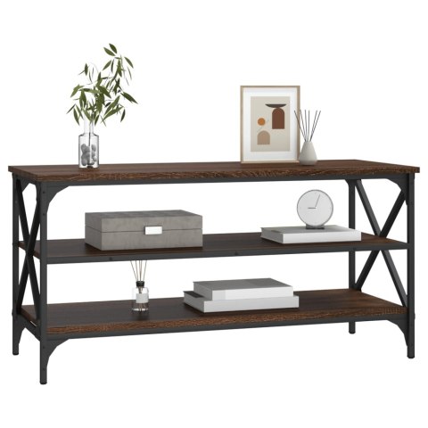 Szafka pod telewizor, brązowy dąb, 100x40x50 cm Lumarko!