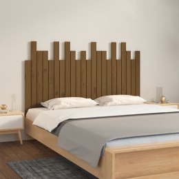 Wezgłowie łóżka, miodowy brąz, 140x3x80 cm, lite drewno sosnowe Lumarko!