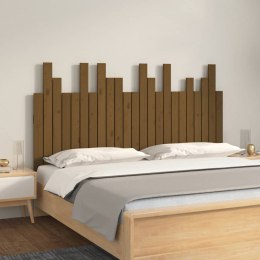 Wezgłowie łóżka, miodowy brąz, 146,5x3x80 cm, drewno sosnowe Lumarko!