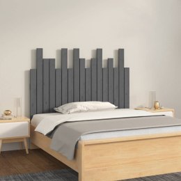 Wezgłowie łóżka, szare, 108x3x80 cm, lite drewno sosnowe Lumarko!