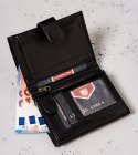 Skórzany portfel na karty z systemem RFID Protect — Peterson Lumarko!