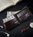 Skórzany portfel męski z ochroną kart RFID Protect — Rovicky Lumarko!