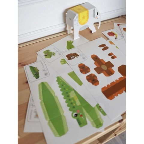 WOOPIE ART&FUN Zestaw Kreatywny Origami 3D Zrób to Sam 10 Zwierzaków Lumarko!