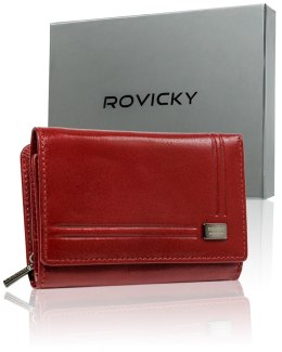 Kompaktowy portfel damski ze skóry naturalnej — Rovicky Lumarko!