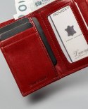 Kompaktowy portfel damski ze skóry naturalnej — Rovicky Lumarko!
