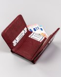 Lakierowany portfel damski z ochroną RFID Protect — Rovicky Lumarko!