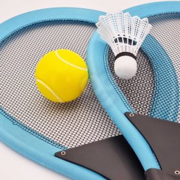 Duże Rakietki Do Tenisa Badminton Dla Dzieci Zestaw + Piłka Lotka Lumarko!