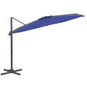 Wiszący parasol z LED, lazurowy, 400x300 cm Lumarko!