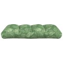 Poduszka na sofę z palet, wzór w liście, 120x40x12 cm, tkanina Lumarko!
