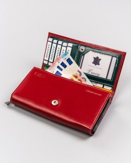Skórzany portfel damski z systemem RFID Protect Lumarko!