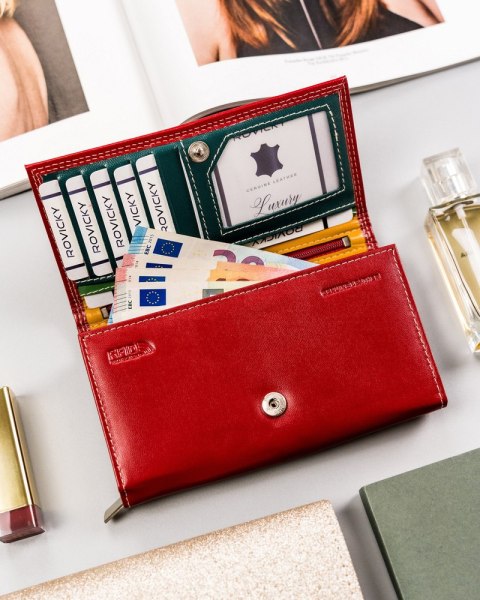 Skórzany portfel damski z systemem RFID Protect Lumarko!