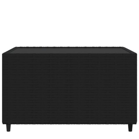 Kwadratowy stolik kawowy do ogrodu, czarny, 50x50x30 cm Lumarko!