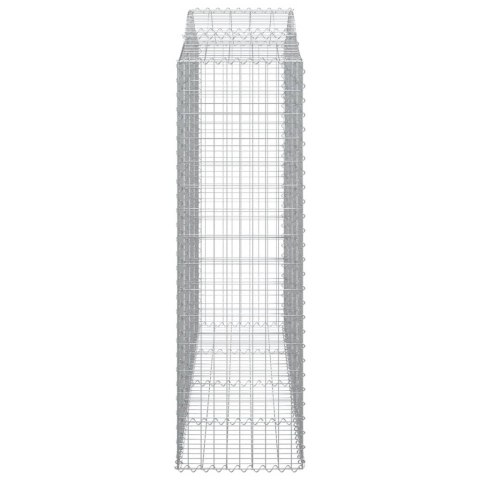 Kosze gabionowe, 2 szt, 200x50x160/180 cm, galwanizowane żelazo Lumarko!