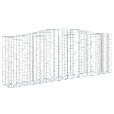 Kosze gabionowe, 2 szt, 400x50x140/160 cm, galwanizowane żelazo Lumarko!